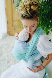 Baby Sling Bamboo Larimar size 4