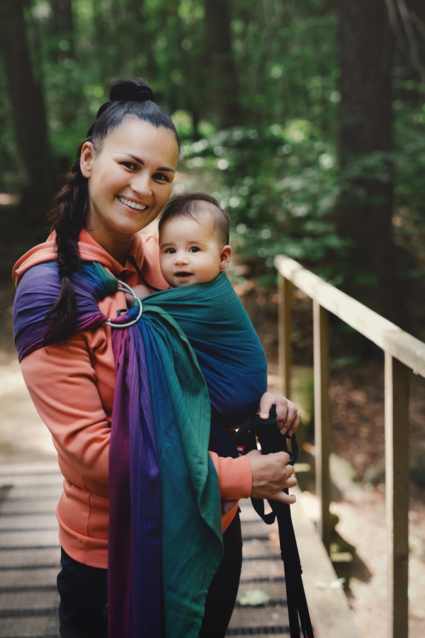 Ring sling Bamboo Misty Zircon - size M (2m) /2nd grade