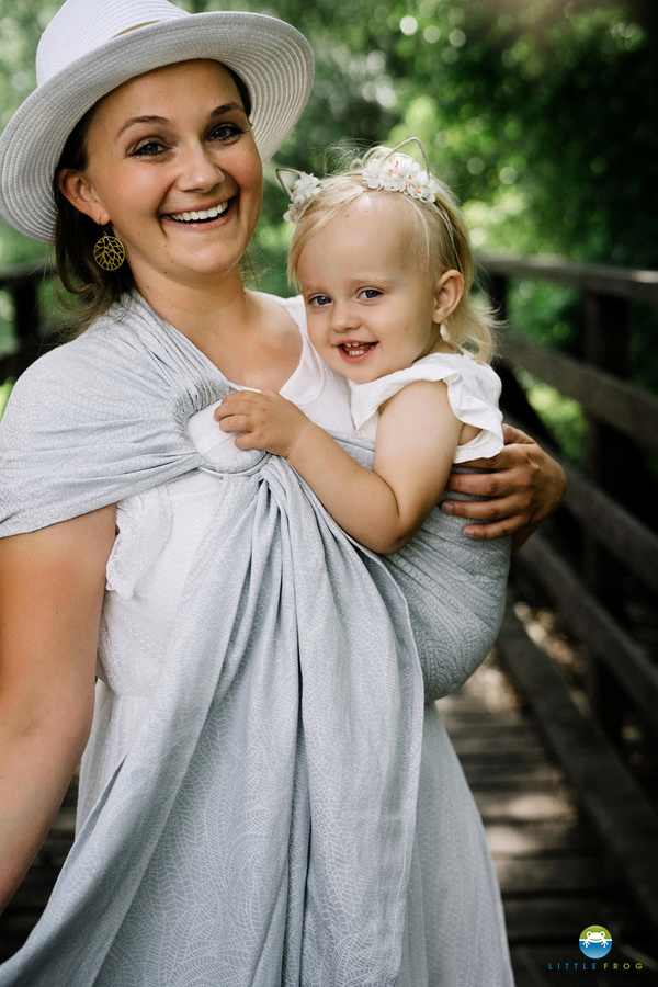 Ring Sling Linen Silver Wildness - taille M (2 m)