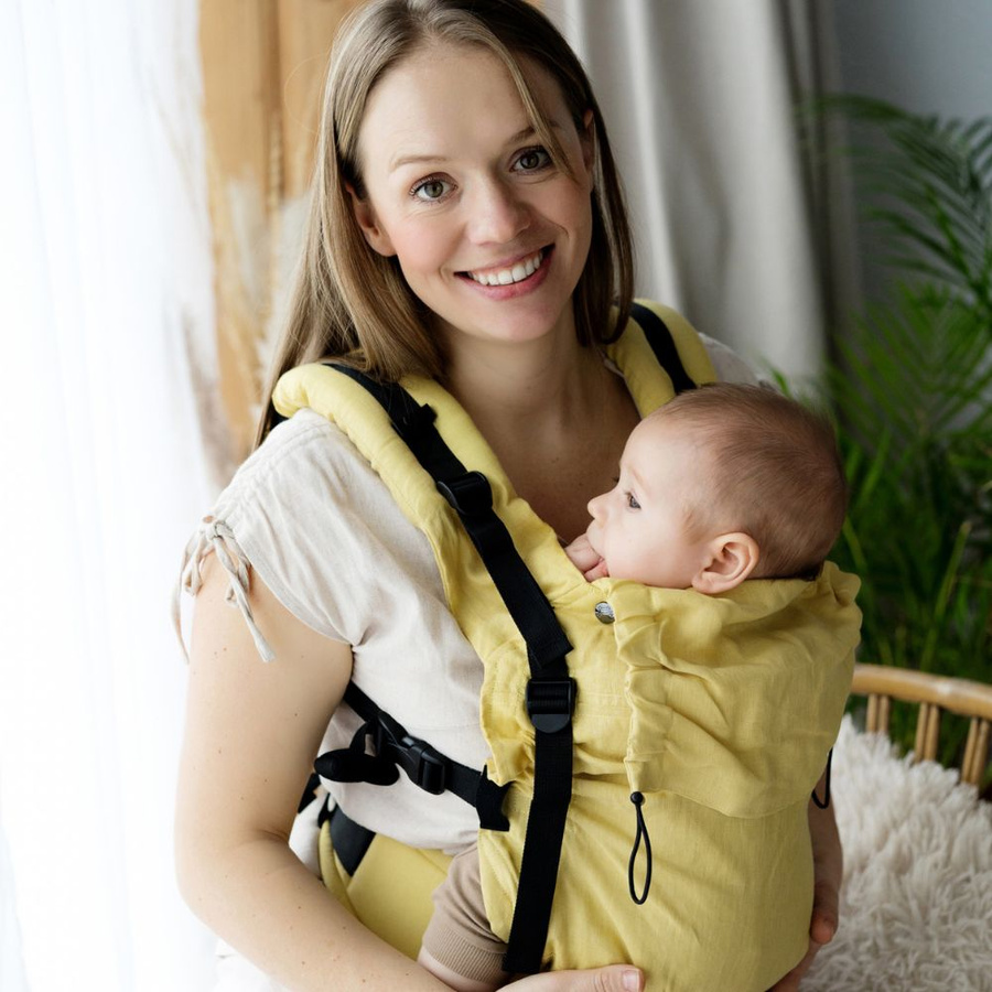 Baby Carrier Prime Pure Linen Amalfi Lemon