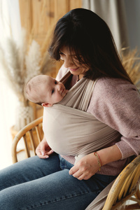 Stretchy Baby Sling Royal Beige DEMO