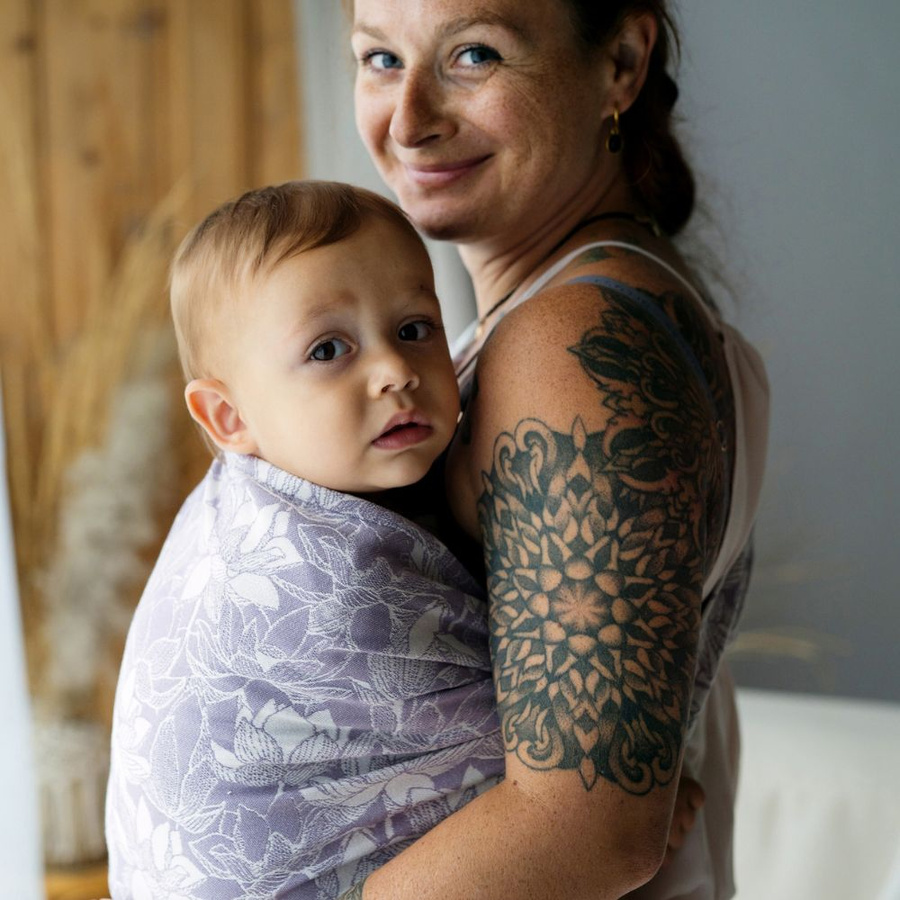 Ring sling Lotus Bloom - size M (2 m)