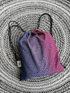 Grand Sac à cordon pour écharpe - Dark Aurora Cube