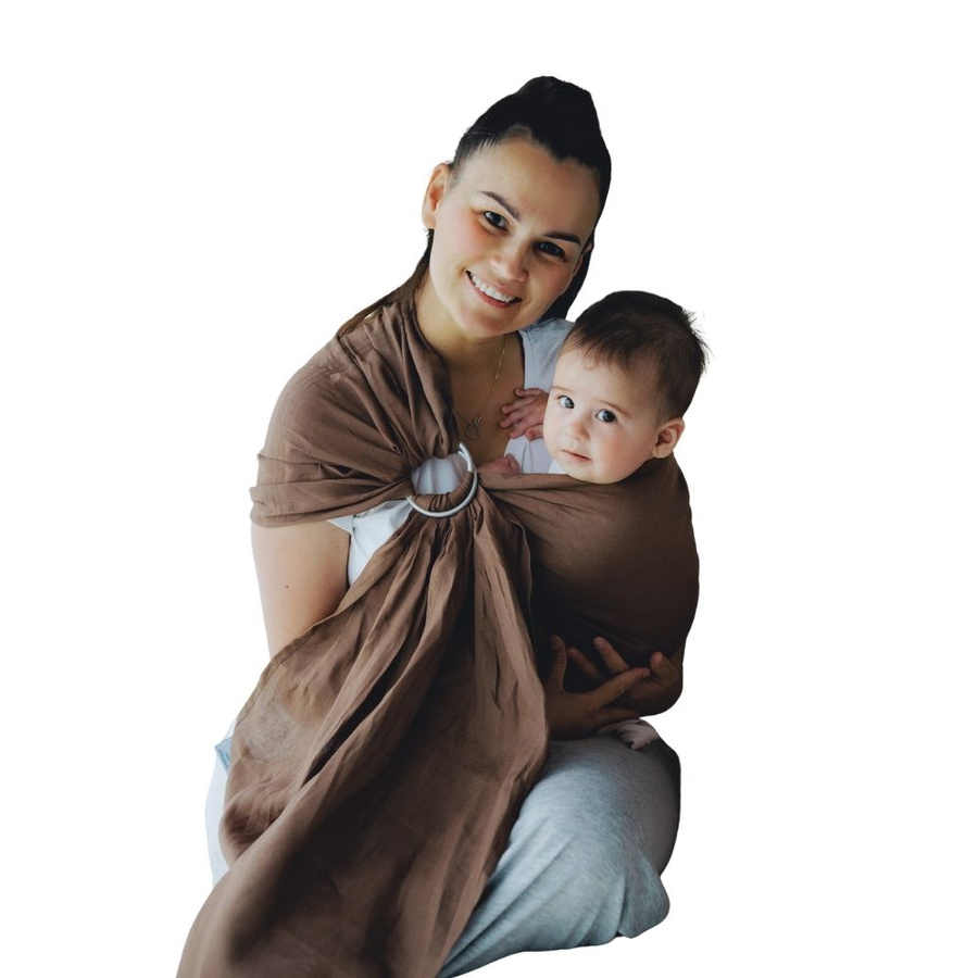 Ring Sling Pure Linen Bali Wood - taille S (1,7 m)