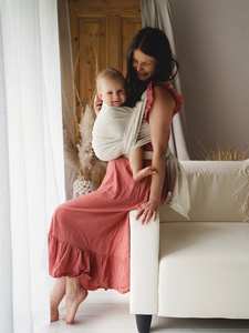 Écharpe de portage Linen Summer Meadow - taille 7