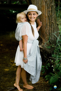 Écharpe de portage Linen Silver Wildness - taille 6 DEMO