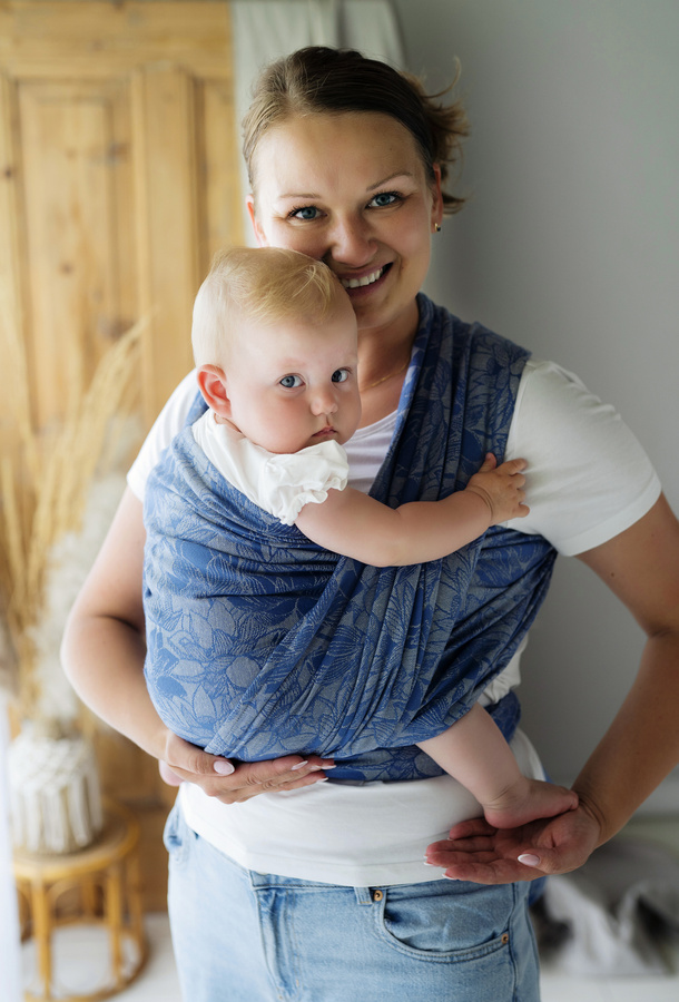 Baby Sling Linen Lotus Breeze size 4