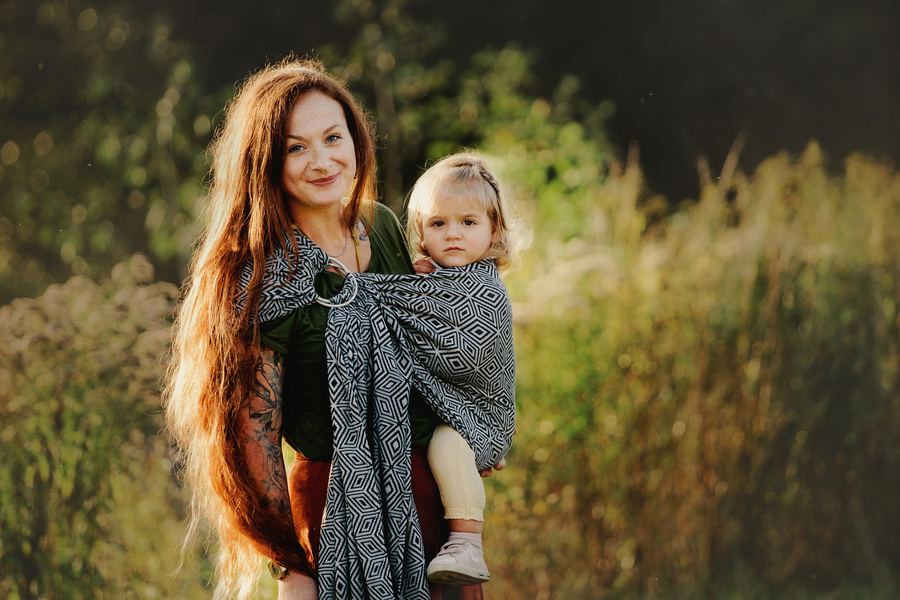 Ring sling Inky Cube - size M (2m) /2nd class