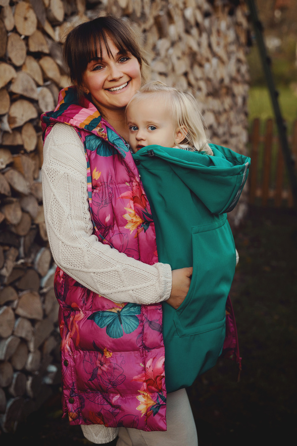 Babywearing Cover (softshell) - Teal 