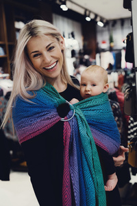 Ring Sling TENCEL™ Aurora Cube size L (2,3 m)